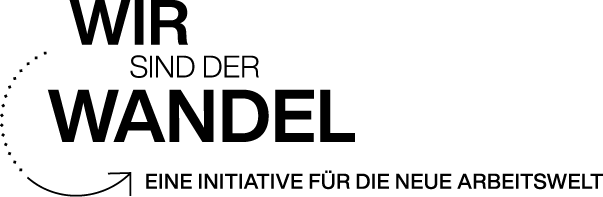 Logo „Wir sind der Wandel Eine Initiative für die neue Arbeitswelt“